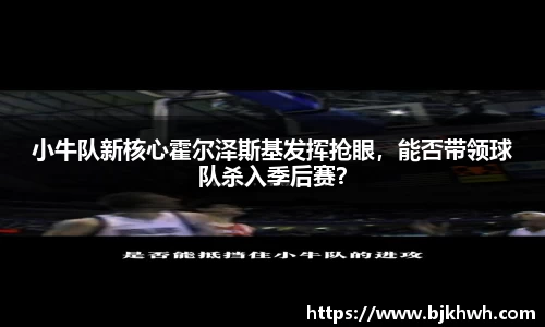 小牛队新核心霍尔泽斯基发挥抢眼，能否带领球队杀入季后赛？