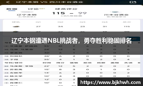 辽宁本钢遭遇NBL挑战者，勇夺胜利稳固排名
