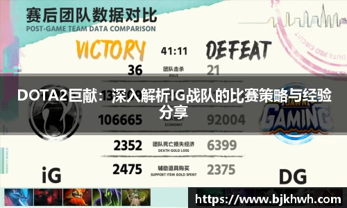 DOTA2巨献：深入解析IG战队的比赛策略与经验分享
