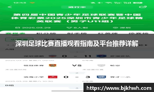 深圳足球比赛直播观看指南及平台推荐详解